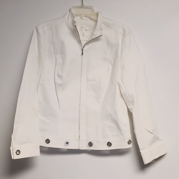 VINTAGE Escada White Moto 2 Piece Pants Suit Set Size 44 (Large) - Picture 3 of 10